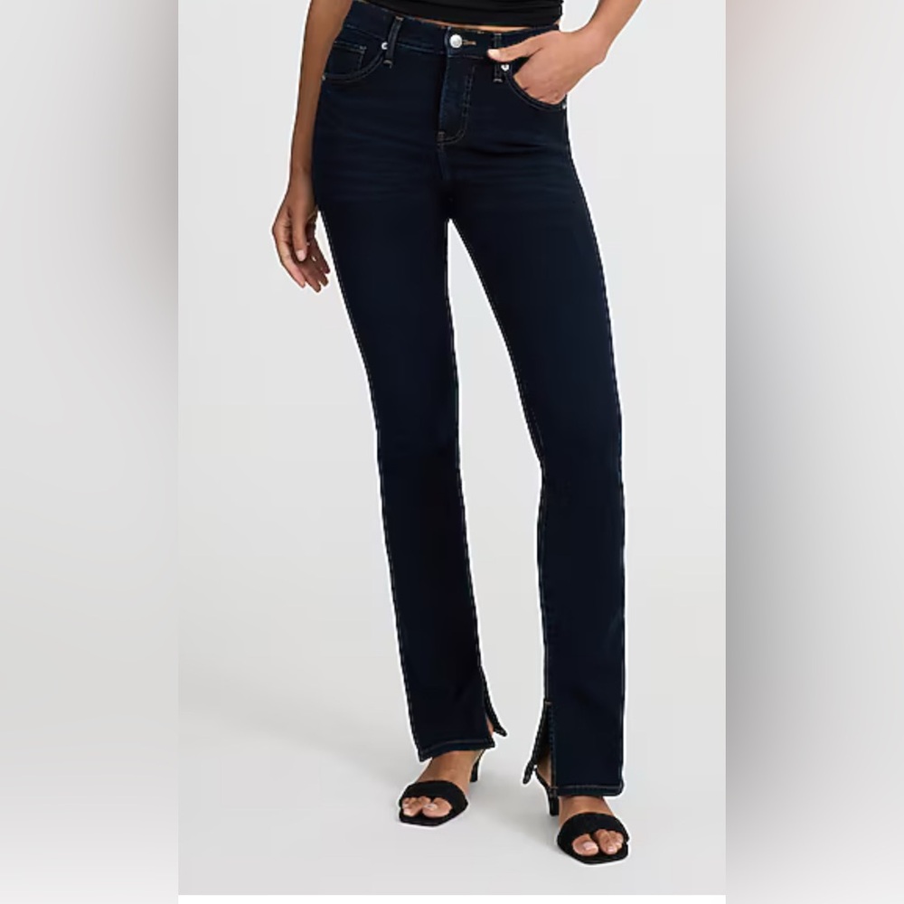 Express Mid Rise Dark Wash Skyscraper Jeans